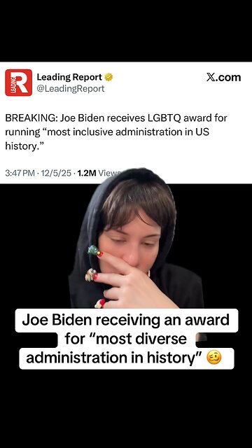 Joe Biden Awarded for “Most Inclusive Administration in History!”