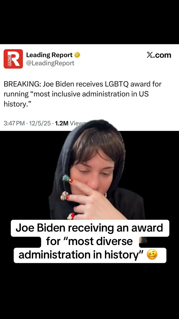 Joe Biden Awarded for “Most Inclusive Administration in History!”