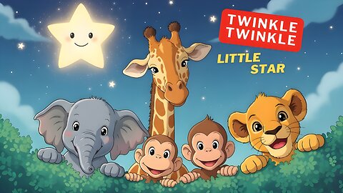 Twinkle Twinkle Little Star | Animal Adventure Safari! | Nursery Rhymes by Kids Fun Time Zone