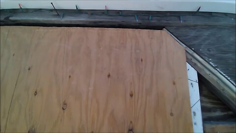 Plywood on the door