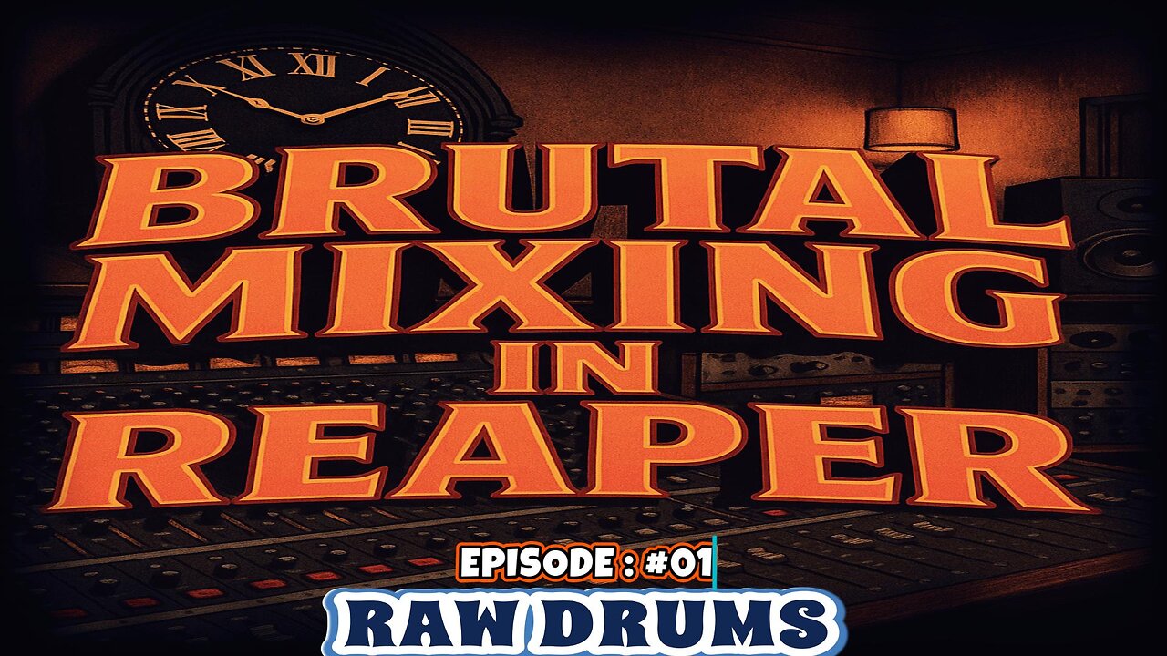 BRUTAL MIXING IN REAPER: EPISODE 01 > RAW DRUMS