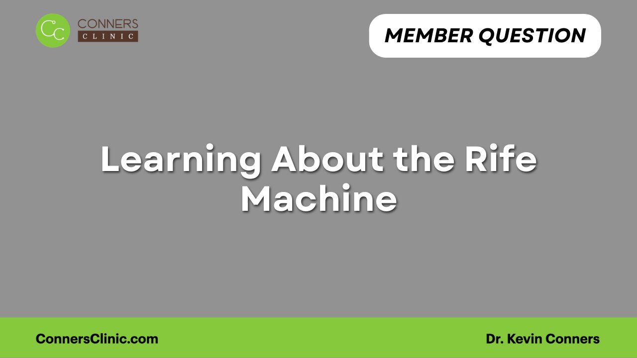 Learning About the Rife Machine