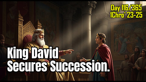 Day 116/365 - King David's Final Act Of Organization/ Appointments | Solomon Chosen #1chronicles