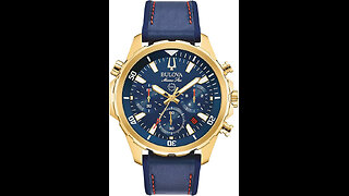 Bulova Mens Marine Star Series B Stainless Steel Quartz Watch