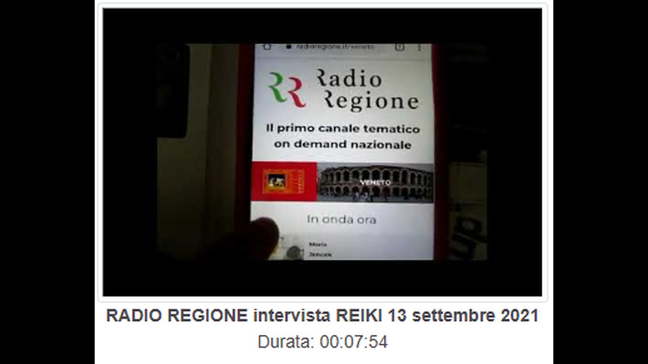 5. RADIO REGIONE intervista REIKI 13 settembre 2021