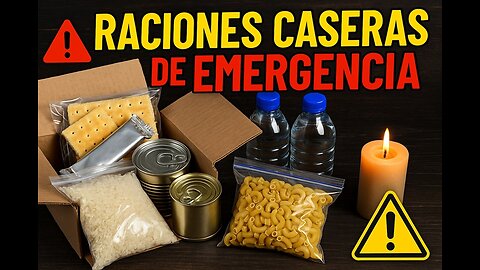 RACION COMIDA DE SUPERVIVENCIA CASERA 24 HORAS MRE