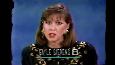 November 4, 1991 - Gayle Sierens WFLA Tampa Newsbreak