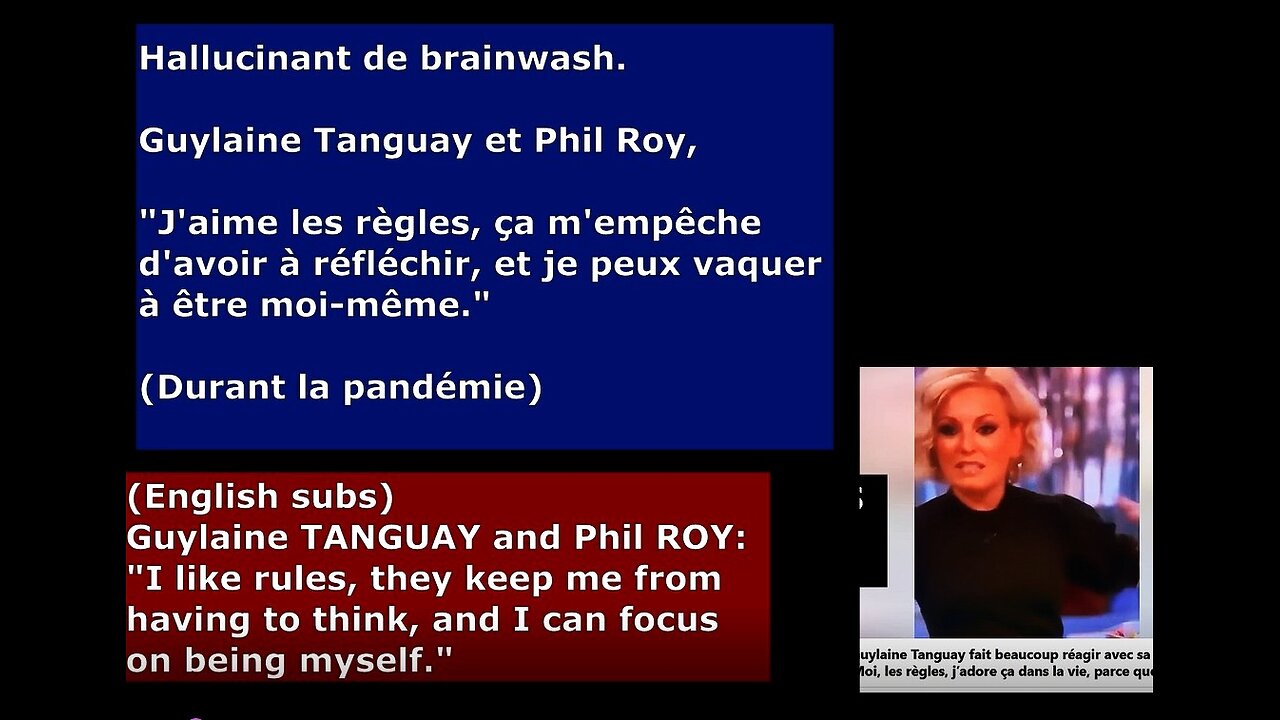 (English subs.) Brainwash: Guylaine TANGUAY et Phil ROY (Covid)