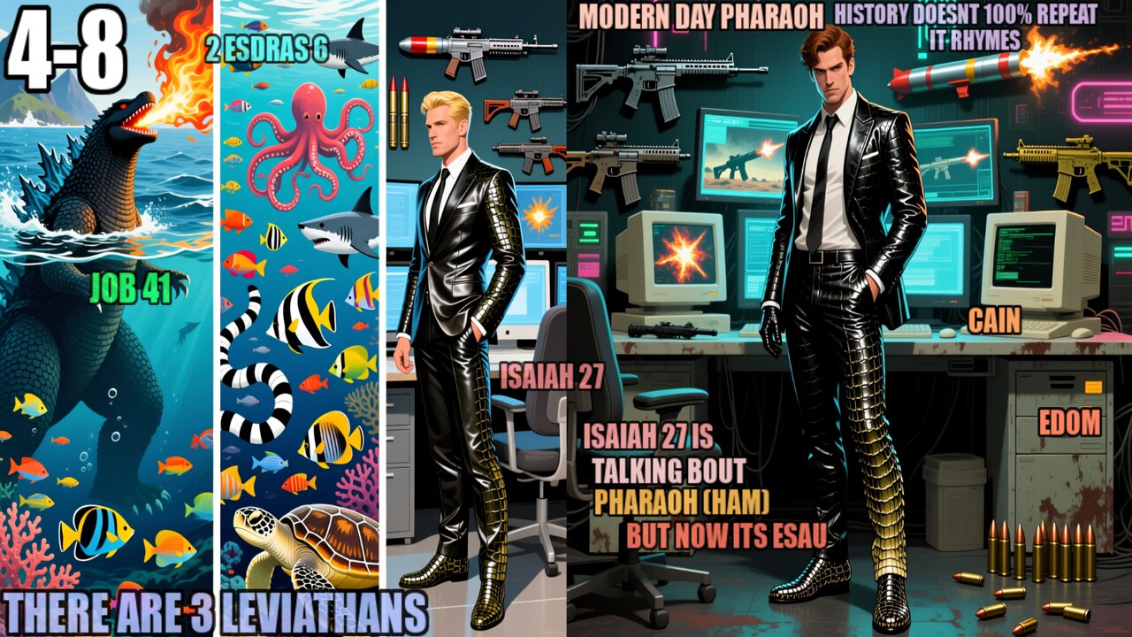 Isaiah 27 Three Leviathans, Dragons, Multi-Fold And Hard Scriptures, Branches Grafted In/Out 4-8