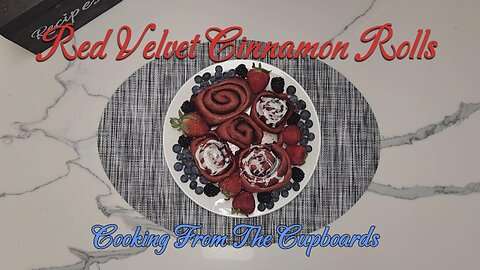 Red Velvet Cinnamon Rolls