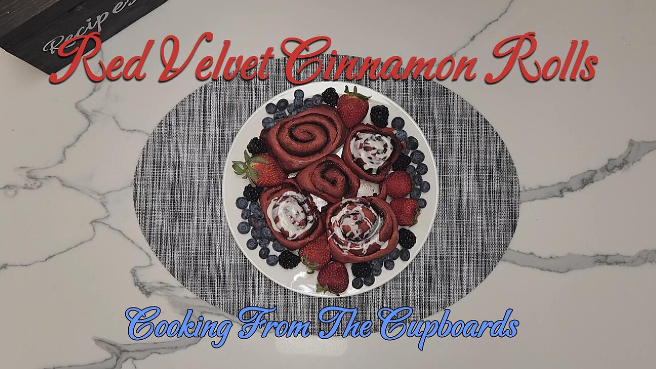 Red Velvet Cinnamon Rolls
