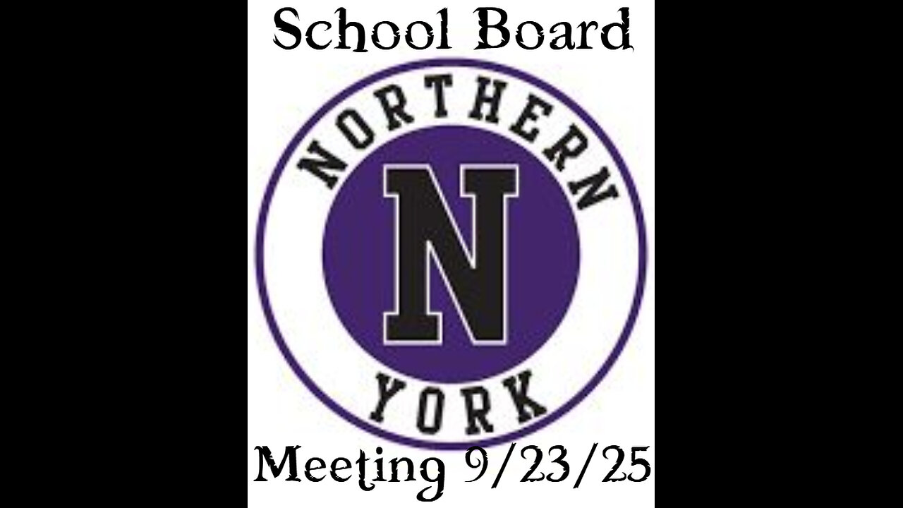 Northern School Board Meeting After Show 9/23/2025 with Candidate David Hazen
