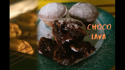 How to make chocolate lava cake in 5 minutes | the lockdown dessert | air-fryer chocolava🍫⏱️🔥