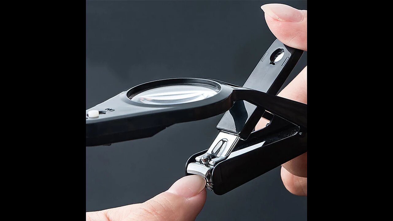 Magnifying Glass Led Splash-Proof Nail Clipper