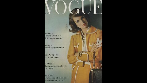 March 1960 Vogue Magazine ASMR. Look back at the Beauty.