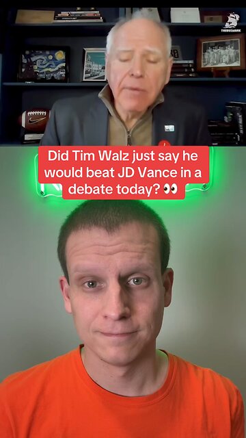 Did Tim Walz just say he would beat JD Vance in a debate today?