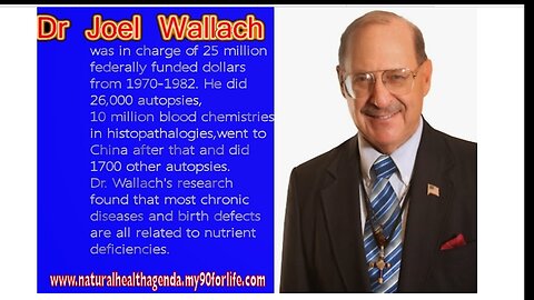 “Alzheimer’s is a Man Created Disease from 1979 and Easy to Fix.” Dr. Joel Wallach