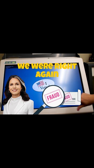 TULSI GABBARD DROP BOMBSHELL. WE WERE RIGHT AGAIN.
