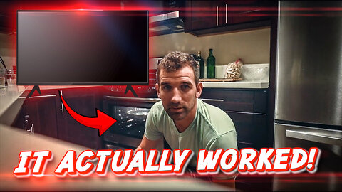 I put my TV in the oven! | TV FIX HACK | Vlog #6