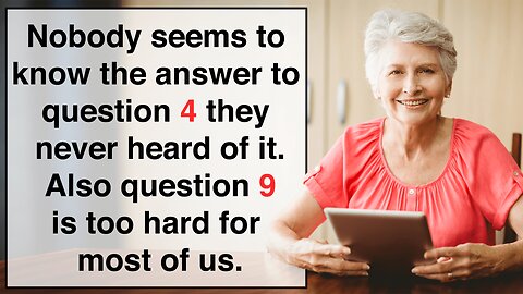 Challenging Knowledge Quiz