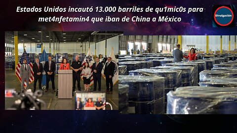 incautan químicos oata drogas en eeuu