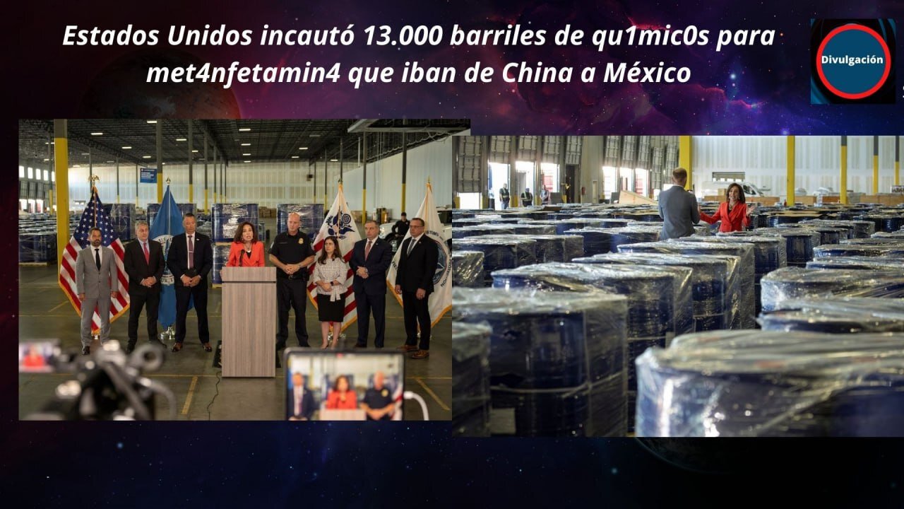 incautan químicos oata drogas en eeuu