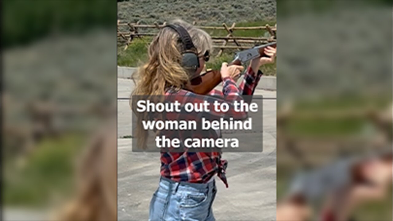 Shout out to the woman behind the camera