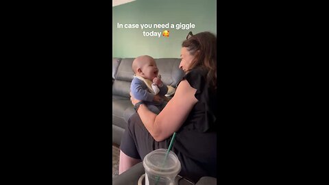 Baby giggles