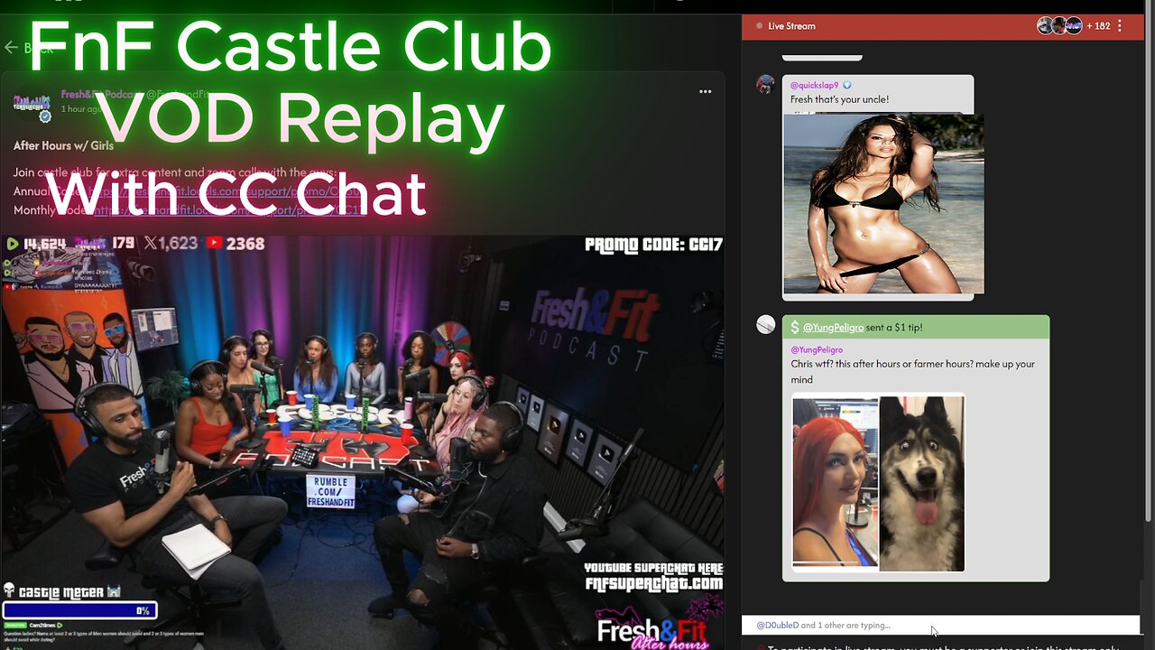 F&F CastleClub VOD replay - with LOCALS Chat! - JUNE 30