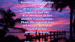 Matthew 14:8 - Daily Bible Verse Commentary