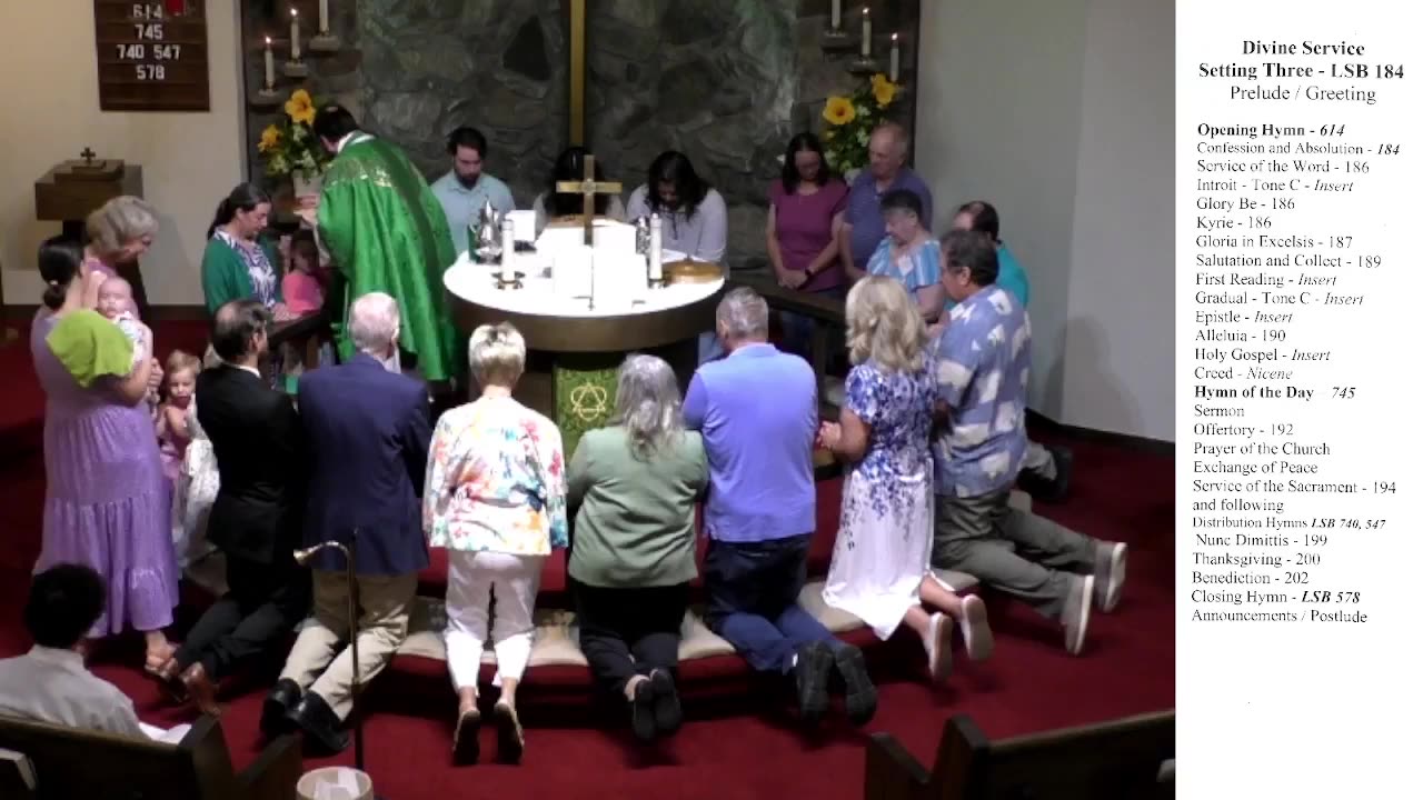Eighth Sunday after Trinity - July 26, 2026
