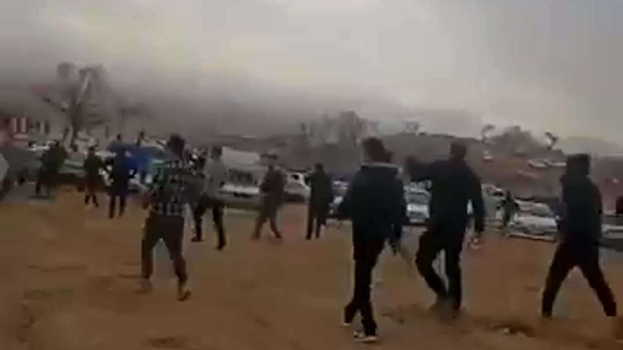 Violent clashes erupted at the funeral of Basij soldier Amir Hossam Khodayari-Fard,
