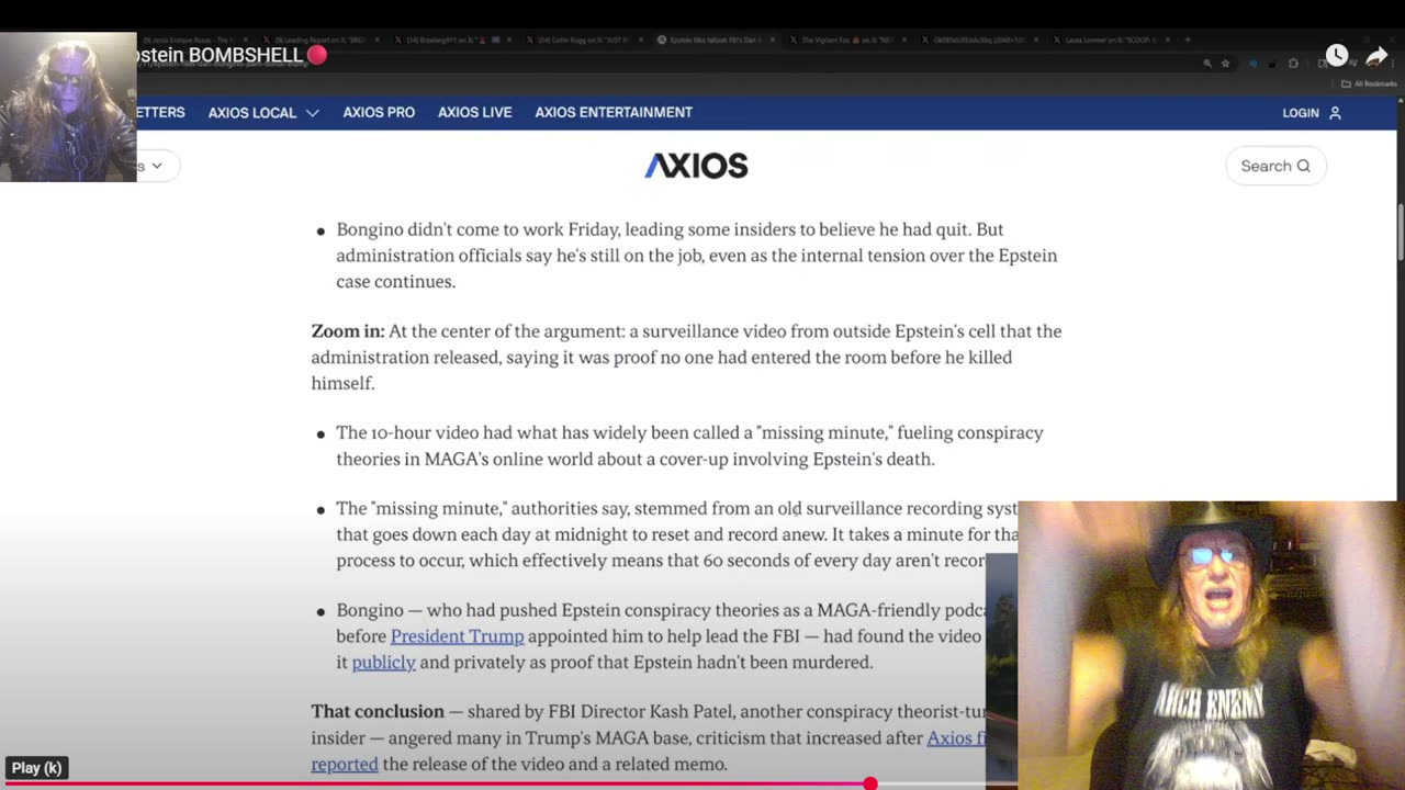 Bongino and Kash to Resign? The tape of the prison was altered!!!!