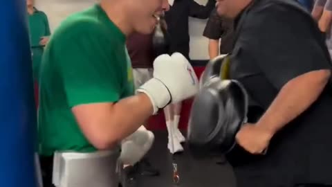 Julio Cesar Chavez Jr getting ready for Jake Paul