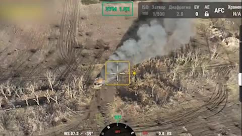 Russian Tank Gets "Rocked" By Land Mine