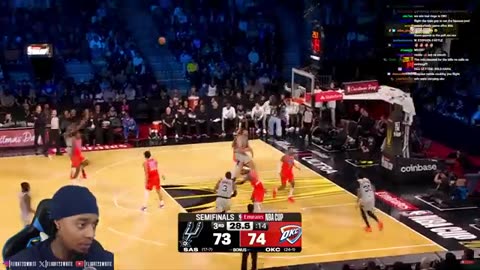 Flight reacts to OKC VS SAN ANTONIO SPURS game highlights