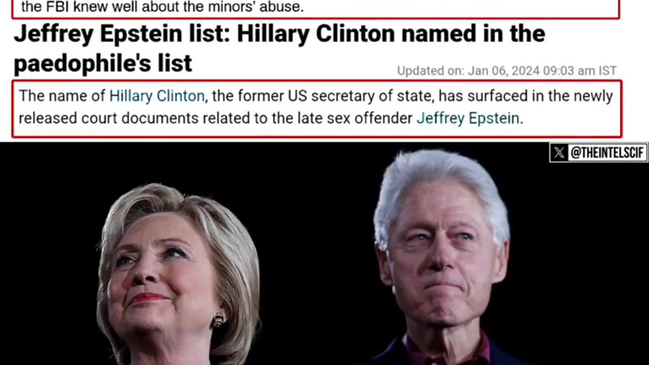 THE CLINTONS NAMED IN UNSEALED FILES & TRAVELED TO MULTIPLE EPSTEIN ...