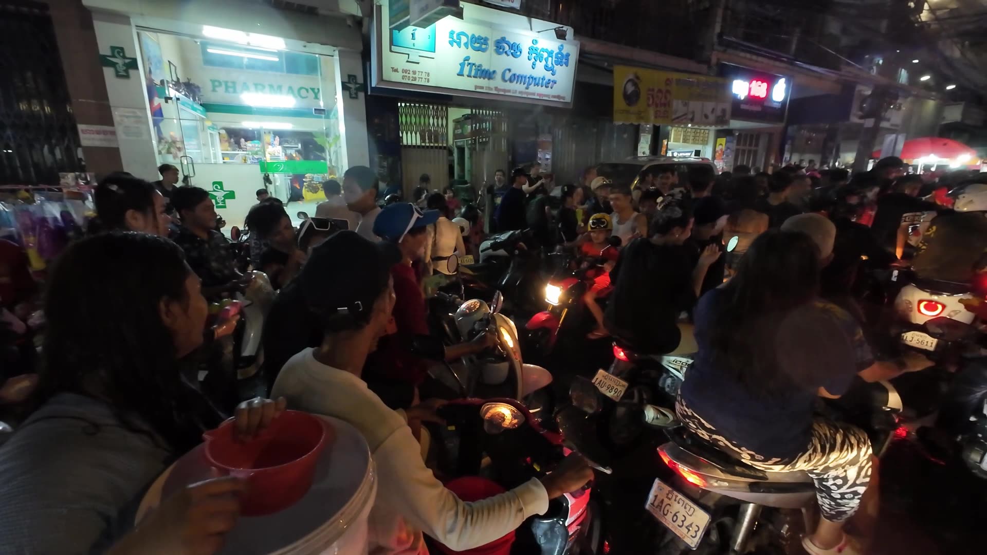 Streets of Phnom Penh during ចូលឆ្នាំខ្មែរ Cambodian New Years 2025 Part 1