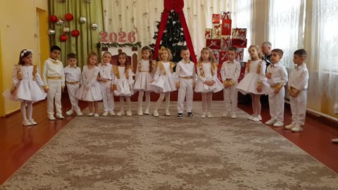 Grupa mare Grădinița de copii «Fluieraș» Concert Vine Anul Nou 3/4 Vancicăuți 25 decembrie 2025