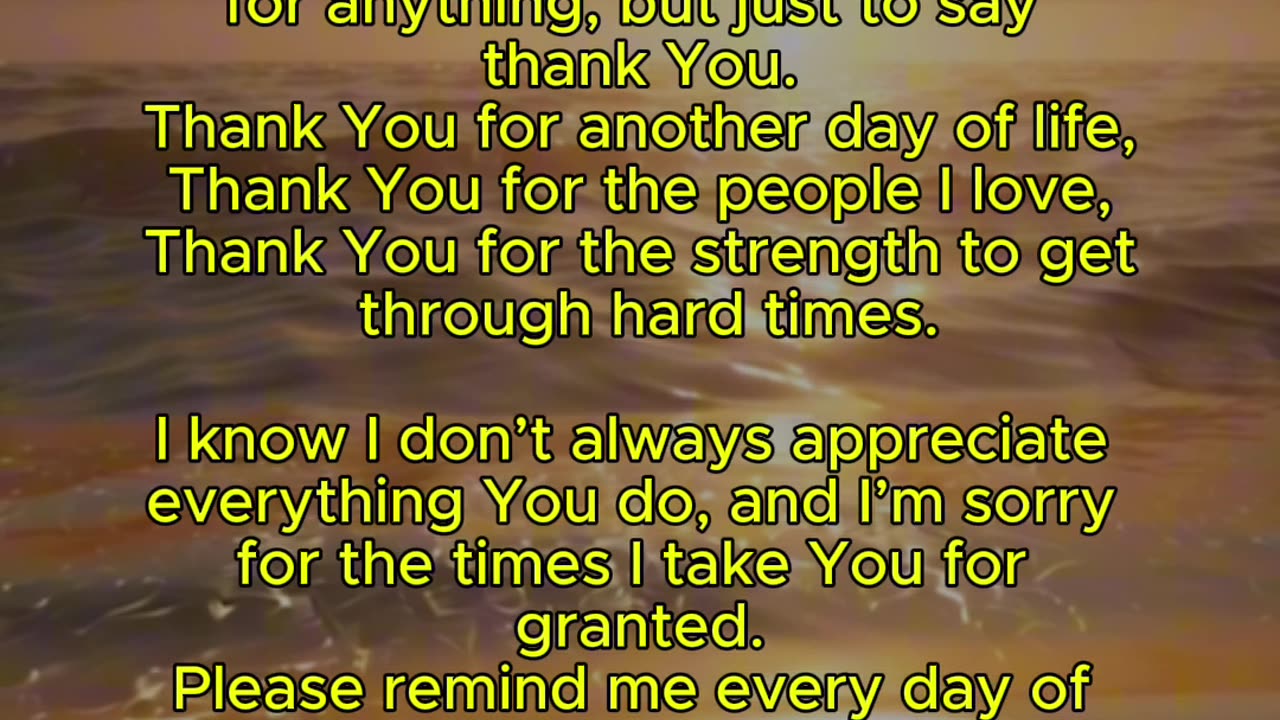 Thank you God for everything in my Life