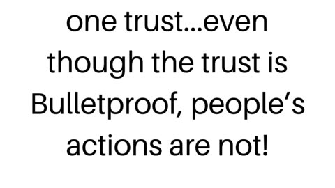 Why create multiple trusts