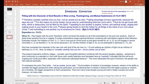 Ephesians 5:15-16
