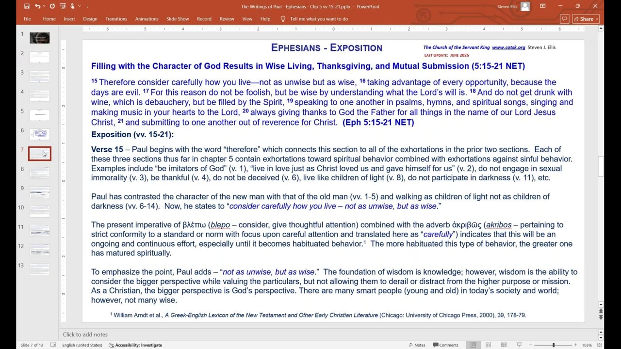 Ephesians 5:15-16