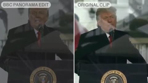 Trump January 6 Speech Edited by BBC
