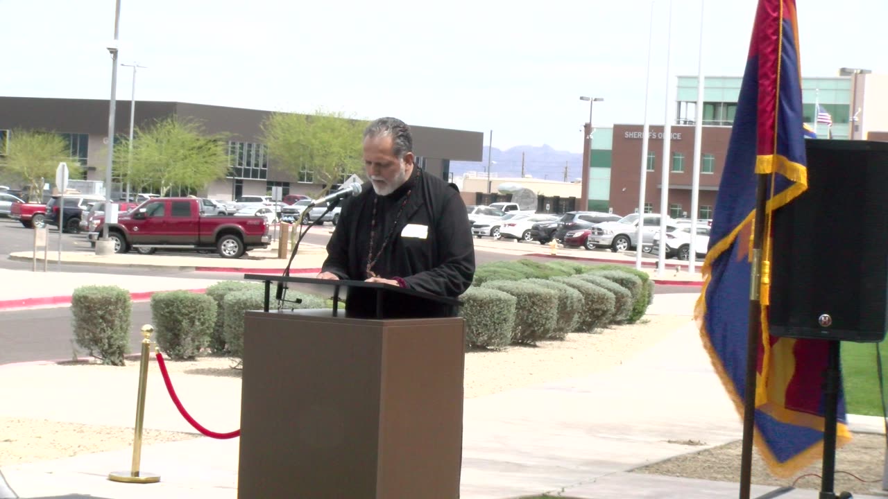 1-6 Fr. Andre Paez Prayed @ Pinal County Attorney Brad Millers Open House.