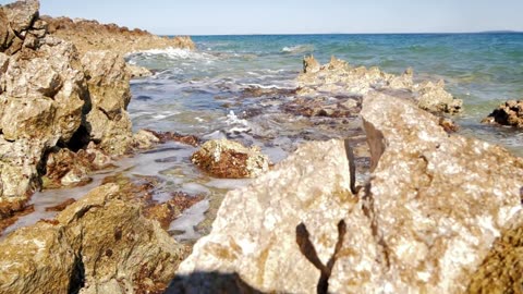 Beach, rocks, ocean