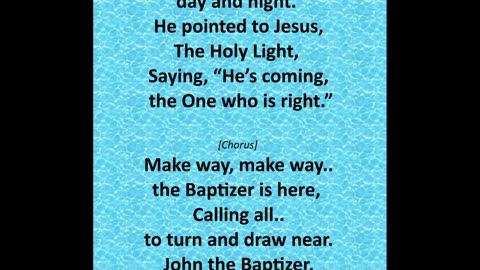 John the Baptizer, Voice in the Wild original gospel song lyrics video