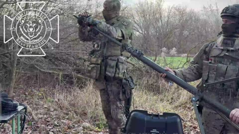 🔥Soldiers from the 20th NBC Protection Brigade demonstrated a miniature unmanned TOS