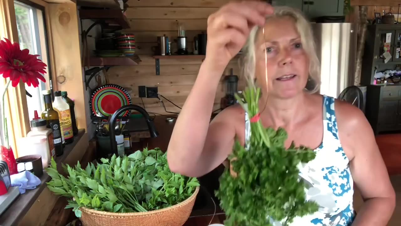 Here's a simple way to dry herbs at home.