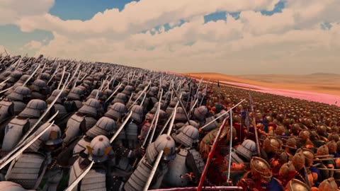 200,000 Spartans vs 200,000 Samurai | Ultimate Epic Battle Simulator 2 | 4K(60 FPS)